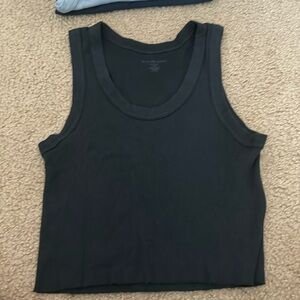black cropped brandy melville tank
